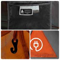 Cort VidaXL 94648 (Orange/Grey) Thumb