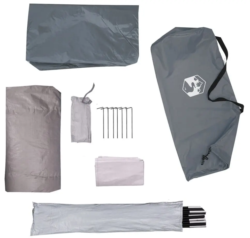 Палатка VidaXL 94697 (Grey/Orange)