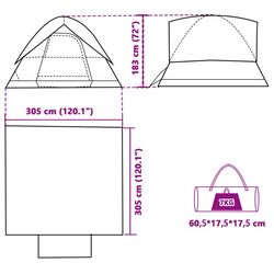 Палатка VidaXL 94703 (Green) Thumb
