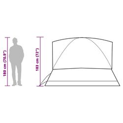 Палатка VidaXL 94706 (White/Black) Thumb