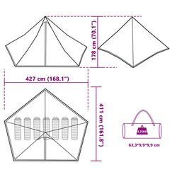 Палатка VidaXL 94712 (Grey/Orange) Thumb