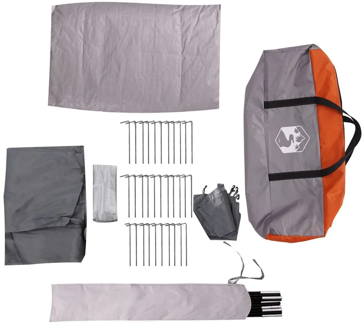 Палатка VidaXL 94715 (Grey/Orange)