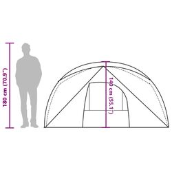 Палатка VidaXL 94715 (Grey/Orange) Thumb