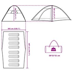 Cort VidaXL 94718 (Grey/Orange) Thumb
