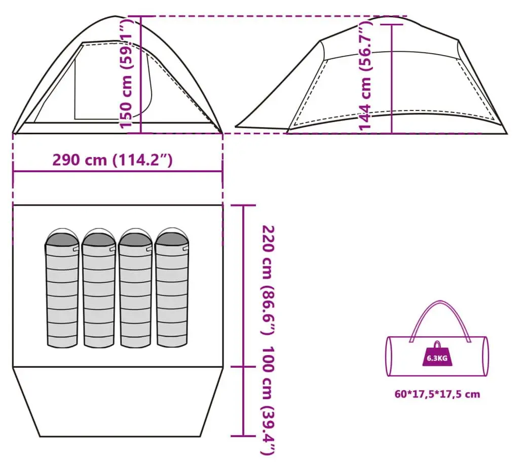 Cort VidaXL 94720 (Blue)