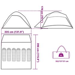 Палатка VidaXL 94723 (Green) Thumb