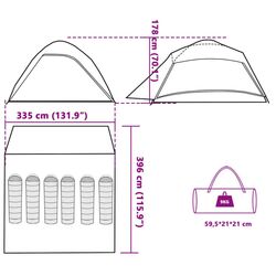 Cort VidaXL 94725 (Grey/Orange) Thumb