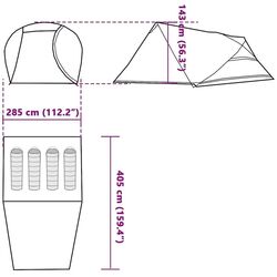 Палатка VidaXL 94728 (Blue/Grey) Thumb
