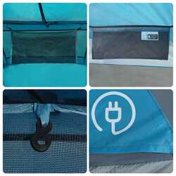 Палатка VidaXL 94728 (Blue/Grey) Thumb