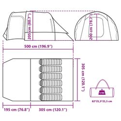 Палатка VidaXL 94732 (Blue) Thumb