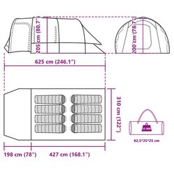 Cort VidaXL 94736 (Grey/Orange) Thumb