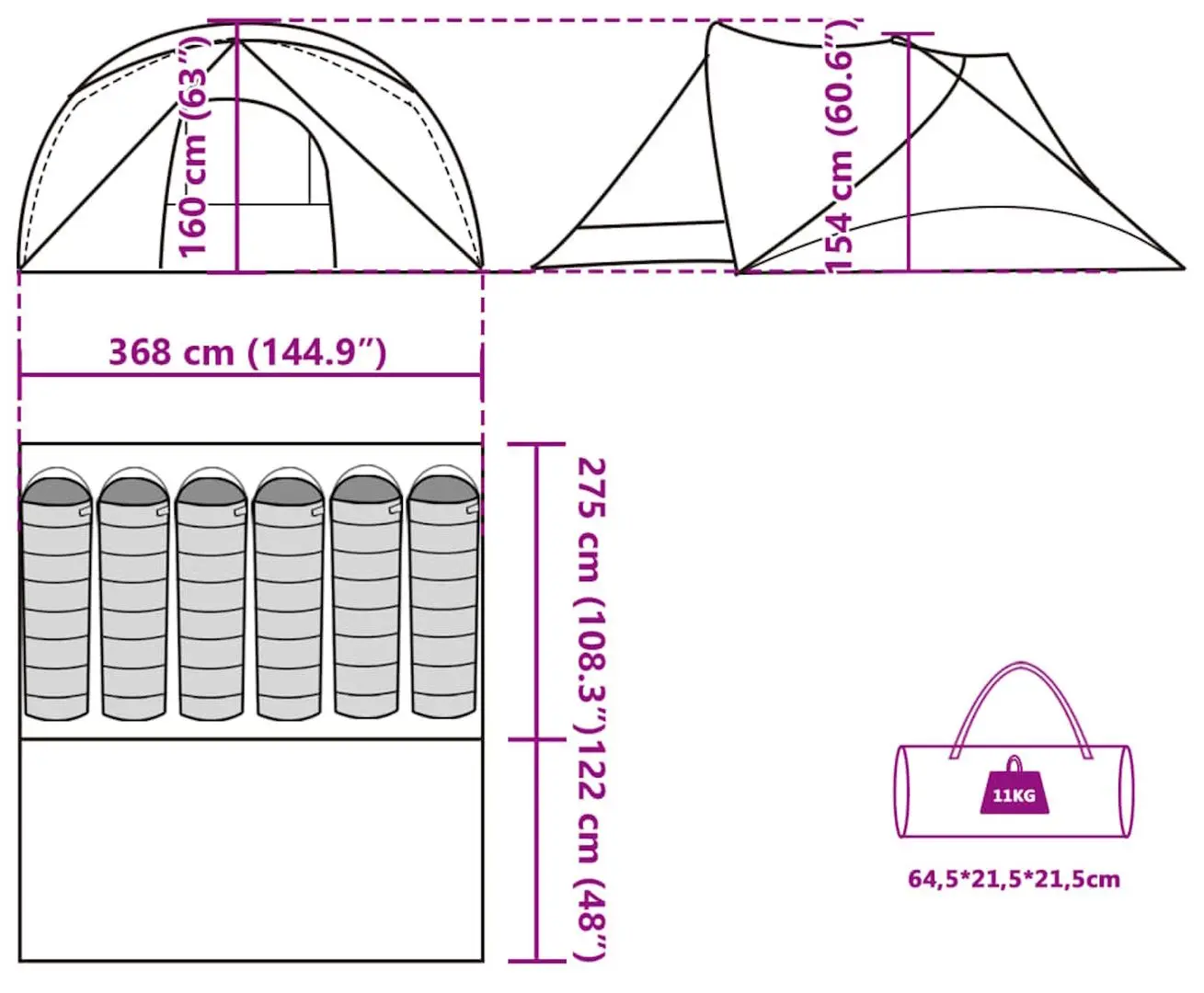Cort VidaXL 94746 (Green)