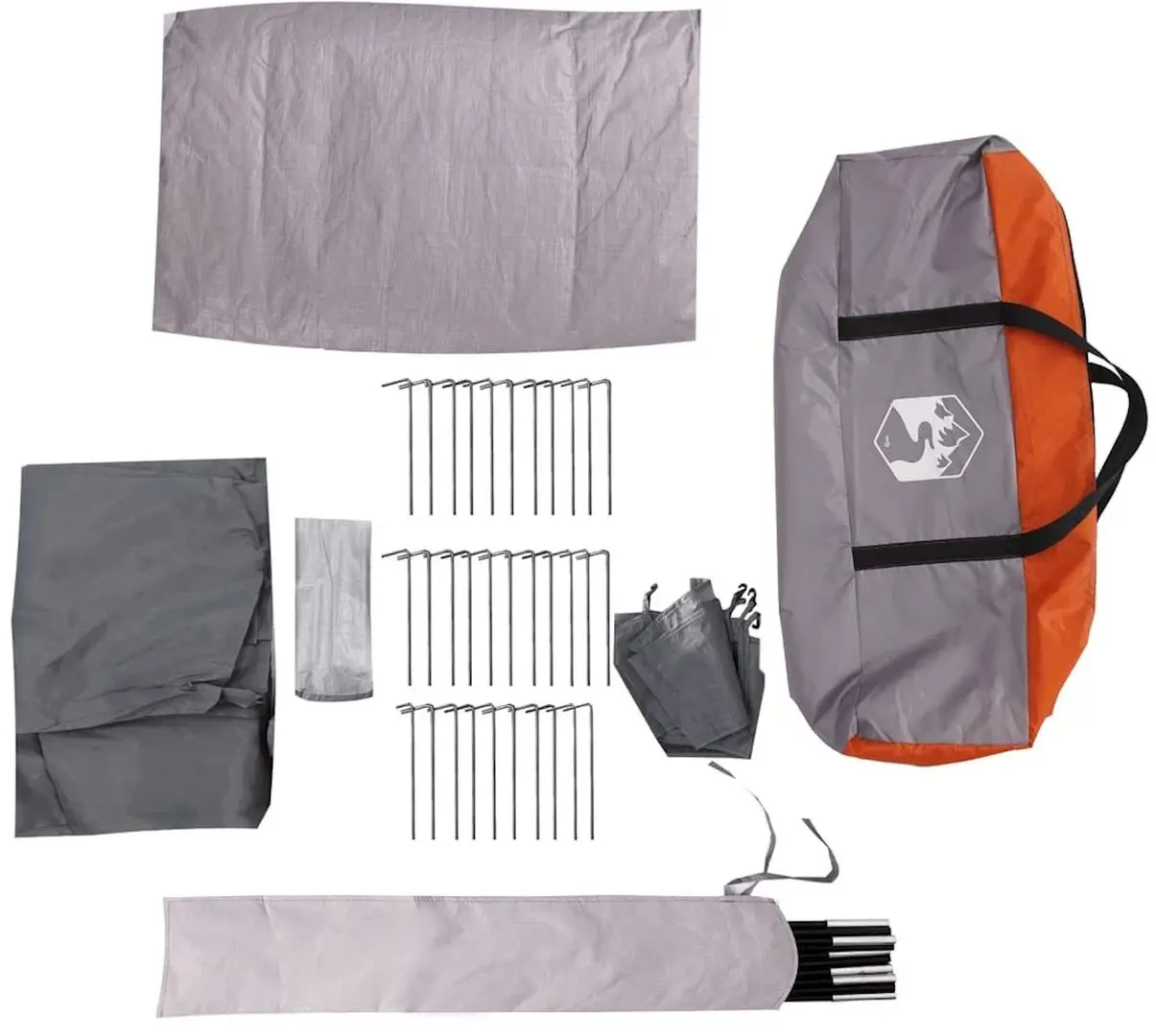 Палатка VidaXL 94748 (Grey/Orange)