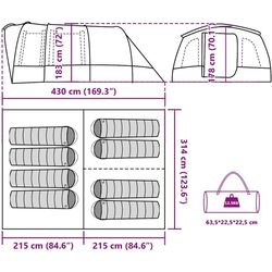 Палатка VidaXL 94750 (Blue) Thumb