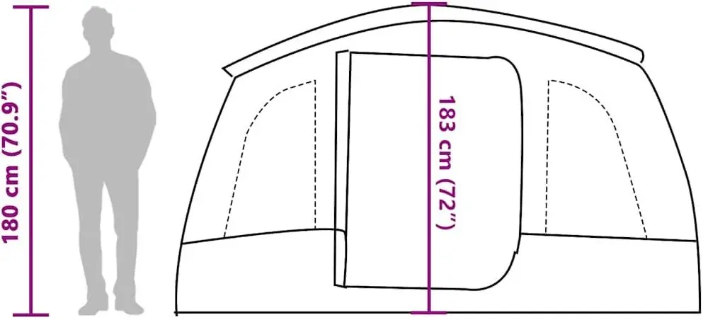 Палатка VidaXL 94750 (Blue)