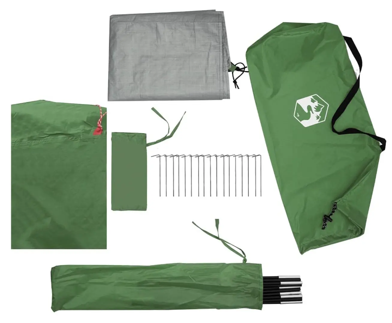 Палатка VidaXL 94752 (Green/Grey)