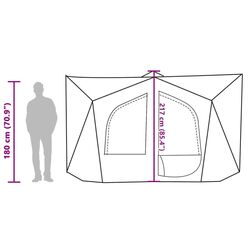 Палатка VidaXL 94754 (Grey/Orange) Thumb