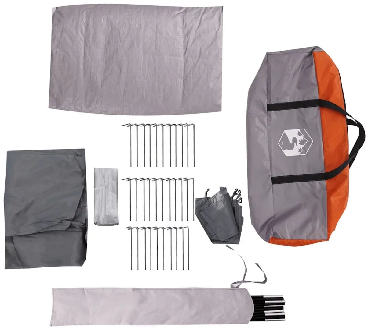 Палатка VidaXL 94754 (Grey/Orange)