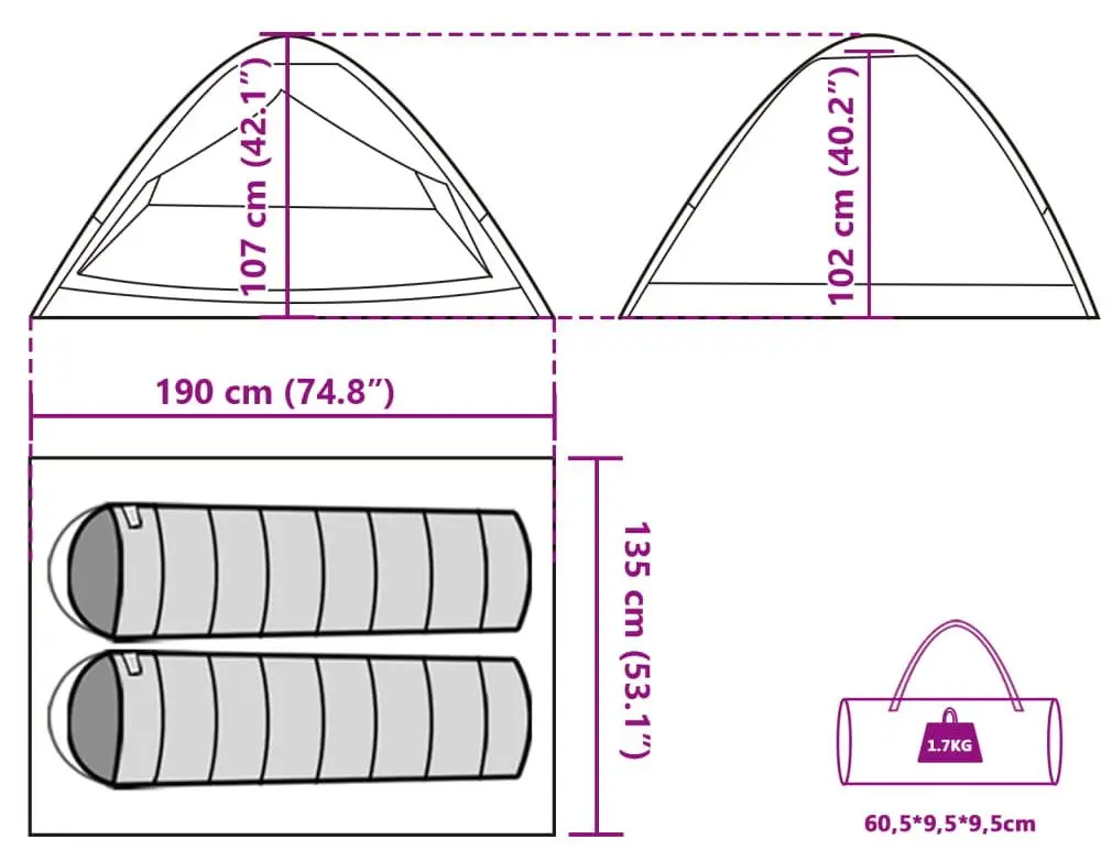 Палатка VidaXL 94759 (Green)