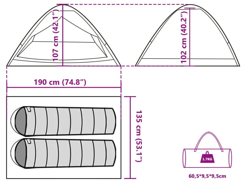 Cort VidaXL 94761 (Grey/Orange)