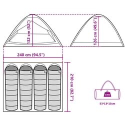 Палатка VidaXL 94763 (Blue) Thumb