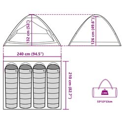 Cort VidaXL 94764 (Grey/Orange) Thumb