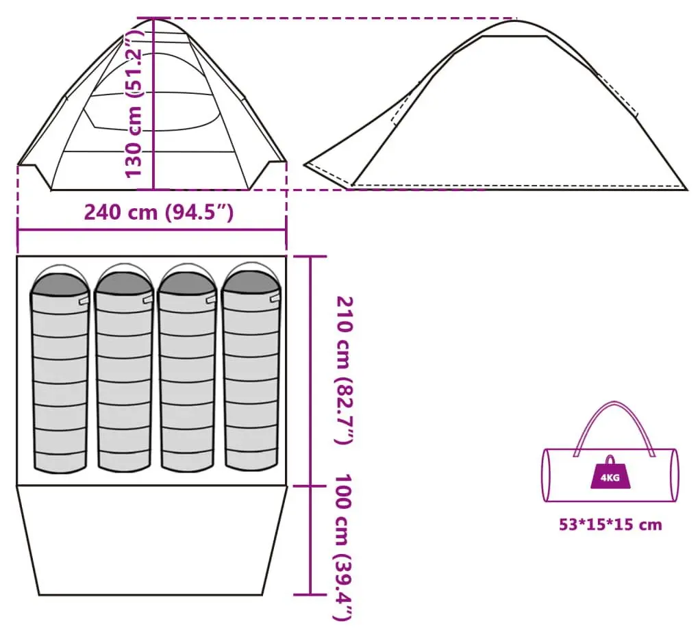 Cort VidaXL 94769 (Green)