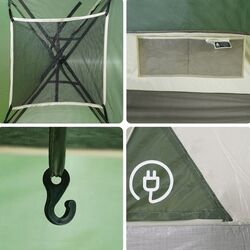 Cort VidaXL 94773 (Grey/Green) Thumb