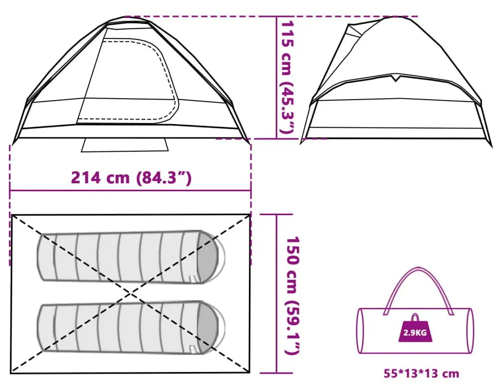 Cort VidaXL 94773 (Grey/Green)