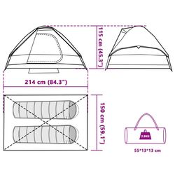 Cort VidaXL 94774 (Grey/Blue) Thumb