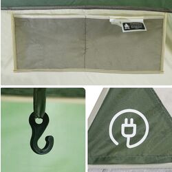 Cort VidaXL 94777 (Grey/Green) Thumb