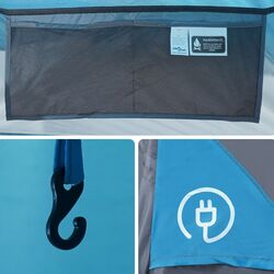 Cort VidaXL 94778 (Grey/Blue) Thumb