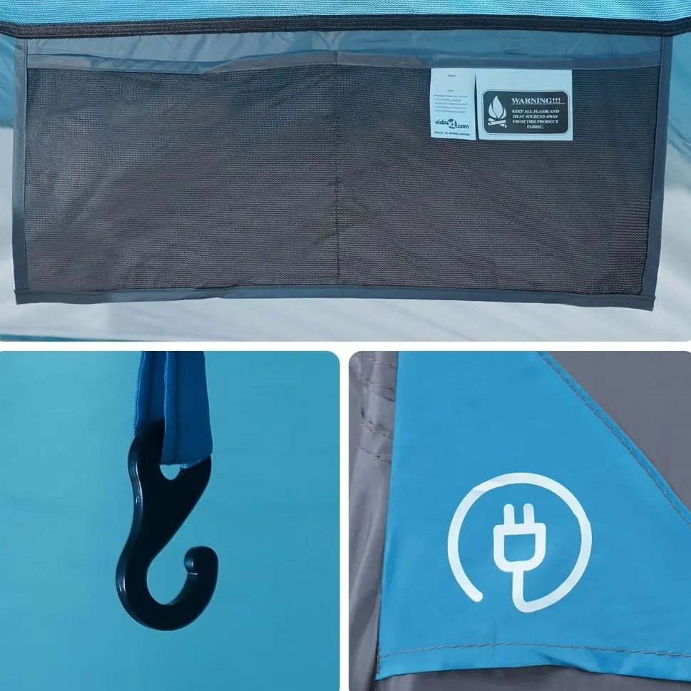 Cort VidaXL 94778 (Grey/Blue)