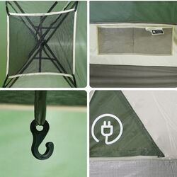 Cort VidaXL 94781 (Grey/Green) Thumb