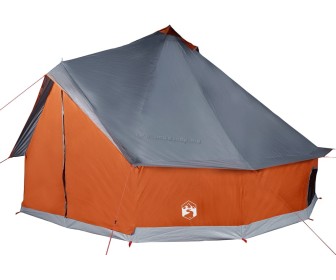 Палатка VidaXL Tipi 94593 (Grey/Orange)