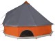 Палатка VidaXL Tipi 94593 (Grey/Orange)