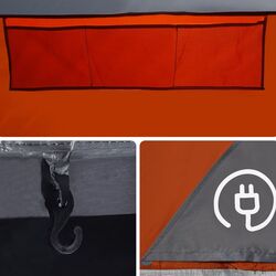 Cort VidaXL Tipi 94593 (Grey/Orange) Thumb