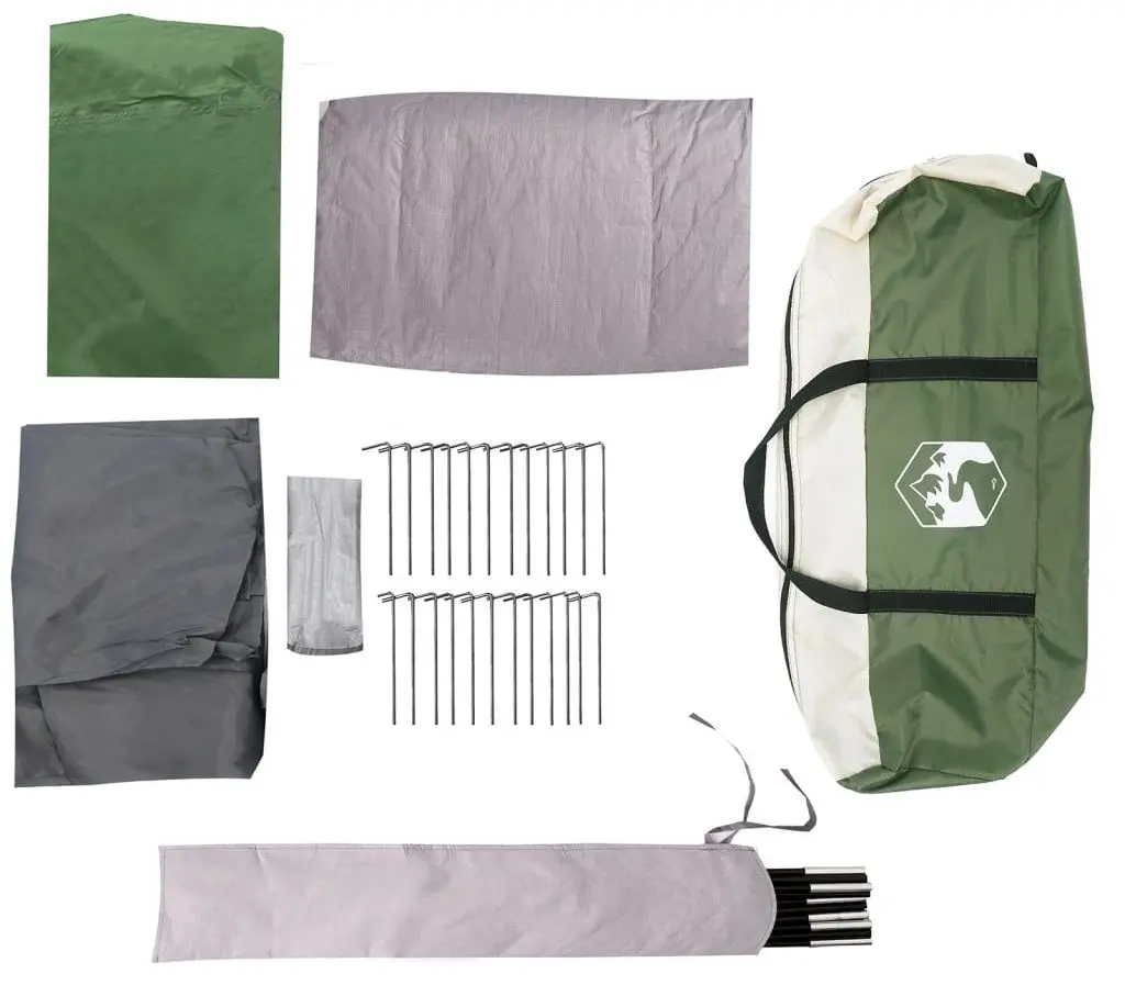 Cort VidaXL Tipi 94737 (Green/Grey)