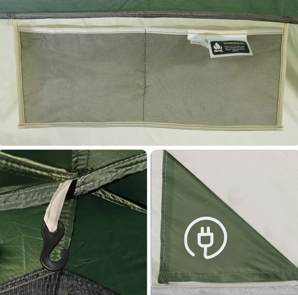 Cort VidaXL Tipi 94737 (Green/Grey)