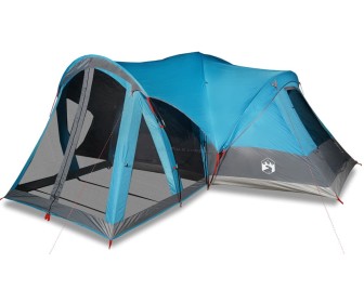 Палатка VidaXL Tipi 94738 (Blue/Grey)