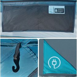 Палатка VidaXL Tipi 94738 (Blue/Grey) Thumb