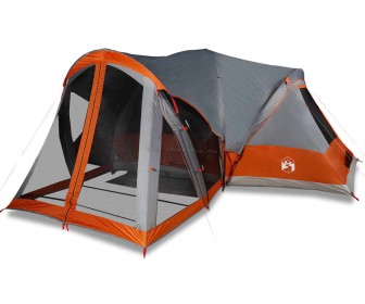 Палатка VidaXL Tipi 94739 (Grey/Orange)