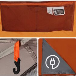 Cort VidaXL Tipi 94739 (Grey/Orange) Thumb