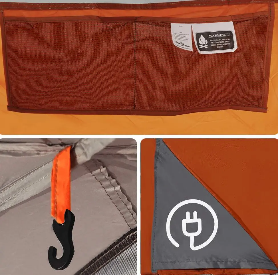 Cort VidaXL Tipi 94739 (Grey/Orange)