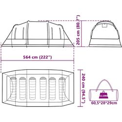 Палатка VidaXL Tunnel 4009416 (Green) Thumb