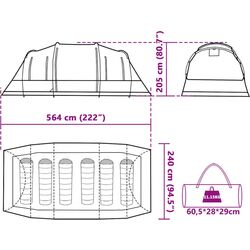 Cort VidaXL Tunnel 4009418 (Grey/Orange) Thumb