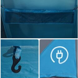 Палатка VidaXL Tunnel 94617 (Blue/Grey) Thumb