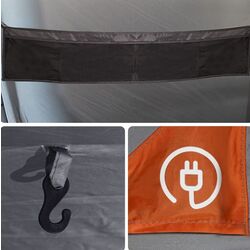 Палатка VidaXL Tunnel 94618 (Grey/Orange) Thumb