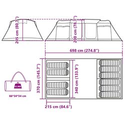 Cort VidaXL Tunnel 94620 (Blue/Grey) Thumb