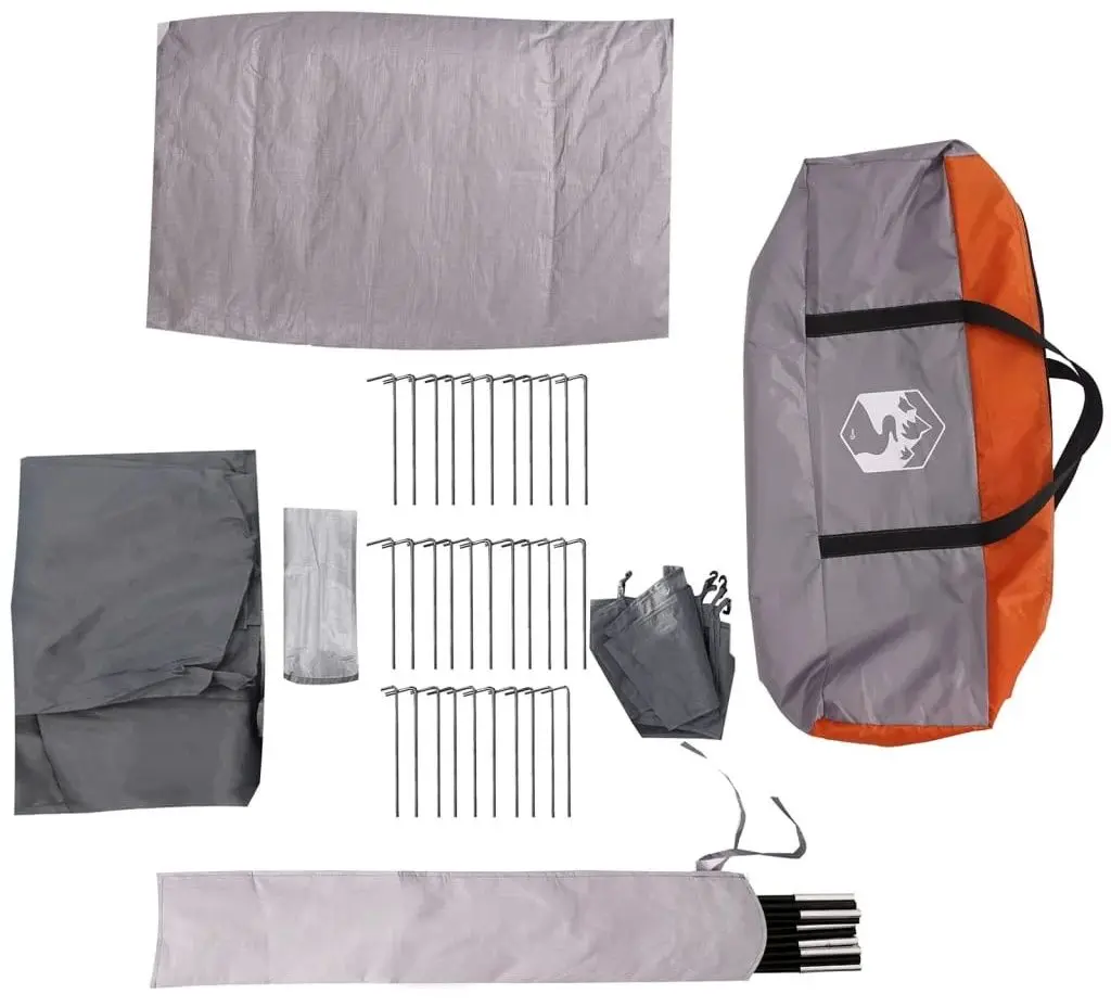 Cort VidaXL Tunnel 94621 (Grey/Orange)